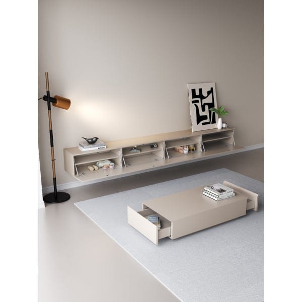 Japandi beige 3 TV meubel