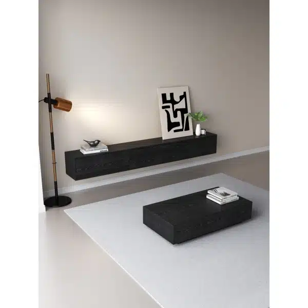 TV meubel 180cm - URBAN Exclusive Collection - Zwart eiken