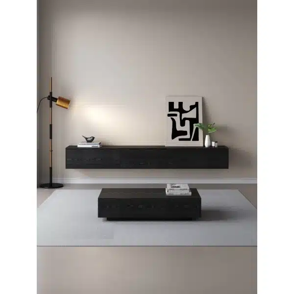 Chic TV Meubel 240cm - Zwart Eiken - Black Ash