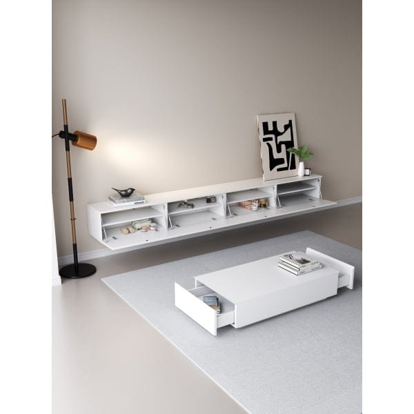 TV meubel wit 300cm 3