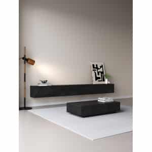 TV meubel zwart eiken 300cm 2