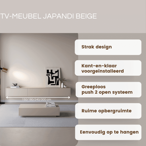 TV meubel Beige 4