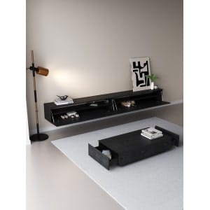 Chic TV Meubel 150cm – Zwart Eiken – Black Ash