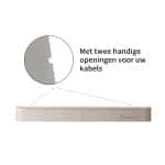 Chic Curve Ronde TV Meubel 180cm - Zwevend – Japandi Beige