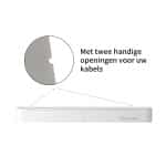 Chic Curve Ronde TV Meubel 180cm - Zwevend – Wit mat