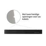 Chic Curve Ronde TV Meubel 180cm – Zwart Eiken – Black Ash