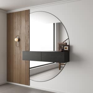 NIEUW! Exclusieve Gangkast Softclose – L100cm x D26cm x H20cm – Zwart Eiken – Black Ash