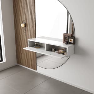 NIEUW! Exclusieve Gangkast Softclose – L100cm x D26cm x H20cm – Pure White – Wit