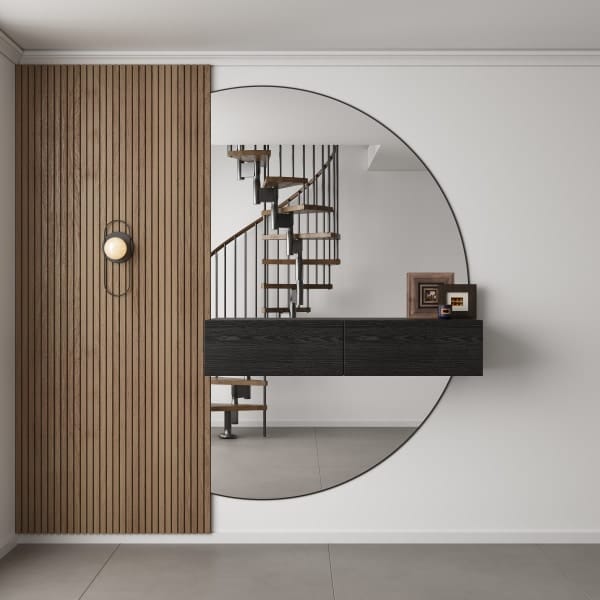 NIEUW! Exclusieve Gangkast Softclose – L100cm x D26cm x H20cm – Zwart Eiken – Black Ash