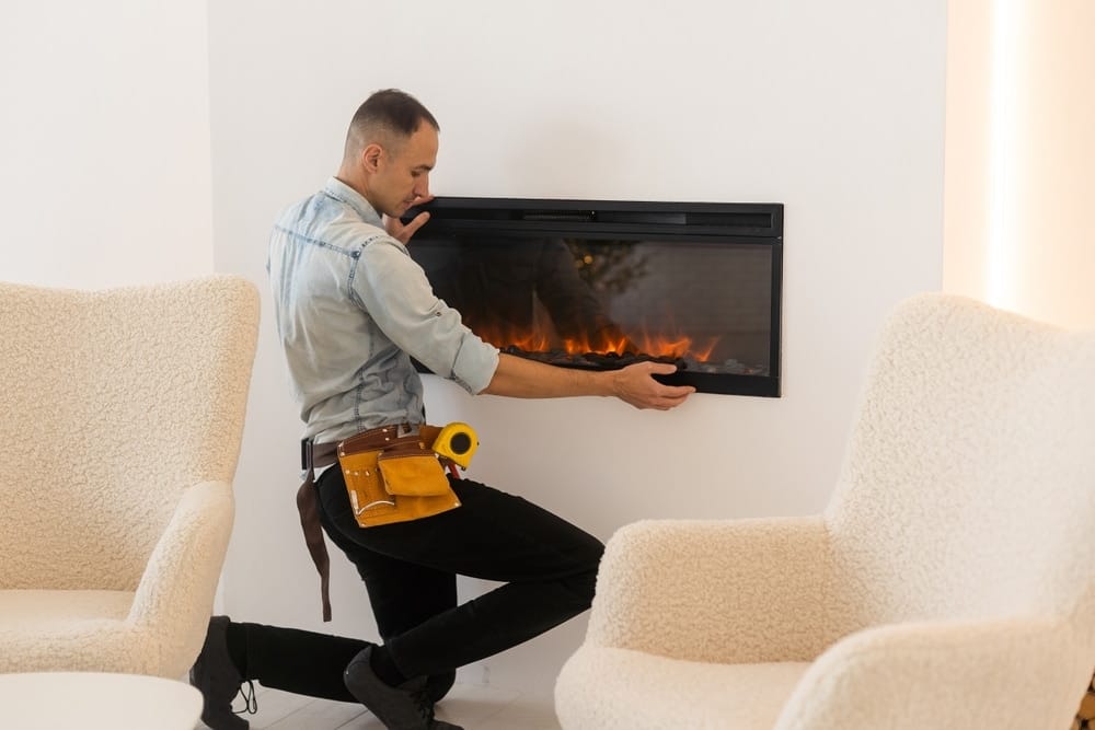 Elektrische haard met ombouw op maat